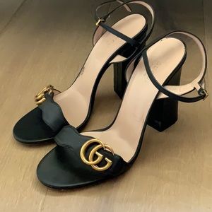 GUCCI MARMONT LEATHER SANDAL